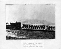 First train to the summit, two carloads of the press, 1896