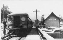 Northwestern Pacific train at Locust Station, 1935