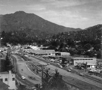 Miller and Locust Avenues with Mt. Tamalpais in the background, circa 1960s