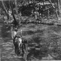 Library Boat Race on Old Mill Creek, 1973