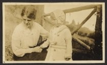 Anne and Virginia Stolte in closeup, 1918