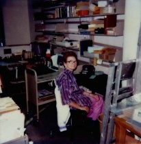 Rosemary Davenport, library volunteer, 1985