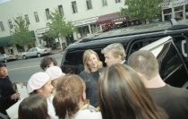 Baz Luhrmann arriving at a screening during the Mill Valley Film Festival, 2002