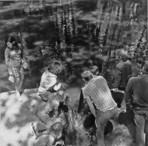 Library Boat Race on Old Mill Creek, 1973