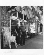 Marie and Sam Schneider, owners of Varney's Hardware, 1988