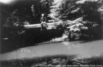 Frank Stolte at Lake at Stolte Grove, 1943