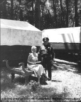 Police Chief McGowan at Mountain Theater, date unknown