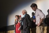 Zoe Elton, Bruce Dern, and Will Forte, 2013