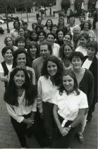 Mill Valley Film Festival staff photo in Depot Plaza, 1996