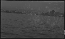 Lake Merritt with view of shore, circa 1919