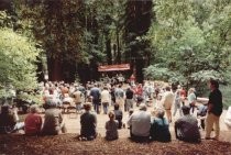 Celebration of groundbreaking for library addition, 1997