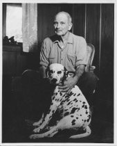 Lance Robinson with his dog Connor, date unknown