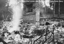 Ruins on Magee Avenue after fire, 1929