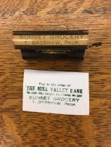 Sunset Grocery Stamp, date unknown