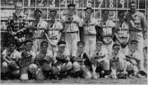 Little League team photo of the "MV Realtors", 1955