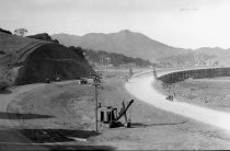 Richardson Bay Bridge under construction looking north, circa 1930s