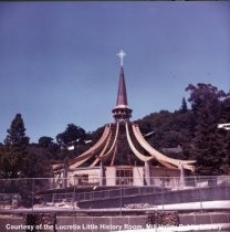 Our Lady of Mt Carmel Catholic Church under construction, circa 1965