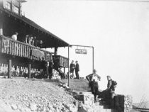 West Point Inn front porch and stairs, circa 1923