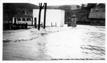 "The Storm": Flooding at the Depot and Morgan's Store, 1925 (Photograph Only)