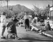 Art class painting Mt Tam from Matilda Avenue, 1961