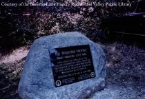 Mountain Theater 50 year plaque, 1986