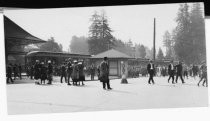 Mill Valley's Bustling 3rd Train Station, circa 1925