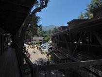 Mill Valley Lumber Yard view from walkway, 2019