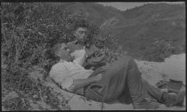 Fred Anderson and Lynus Coyne at Willow Camp, 1919