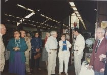 Residents and staff at Mill Valley Library 25th anniversary, 1991