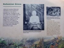 Muir Woods historic Bohemian Grove signage, 2019