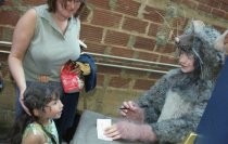 Calum Worthy in a rat costume, 2002