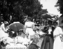 Clean up Day at the Old Mill, circa 1903