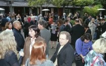 Rita Cahill, Carl Franklin, Mark Fishkin, and others at the Mill Valley Film Festival Opening Night VIP reception, 2003