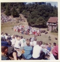 Assembled cast of the Mountain Play "Rip of the Mountain", 1962