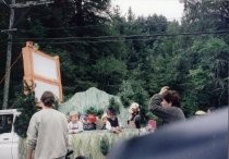 Children on float in Memorial Day Parade,1999