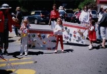 Young girls in the Memorial Day Parade, 2002