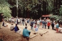 Celebration of groundbreaking for library addition, 1997