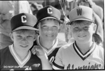 Three Little League players, 1985