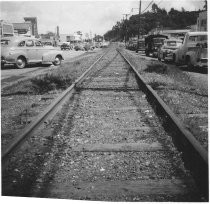 Railroad tracks on Miller Ave., circa 1955