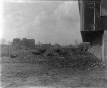 Unidentified house, barn and cows, date unknown