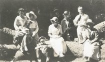 Group, including Karin Lundquist Connelly, Frank Connelly, and Alfhild Lundquist Clark, among others, date unknown