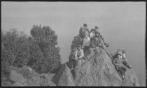 Group on rocks on Mt. Tamalpais, 1920