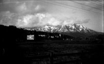 Mt. Tamalpais with snow from vicinity Tamalpais High School, 1922