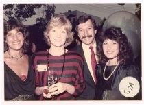 Lucy Mercer and friends at the Mill Valley Film Festival, 1984