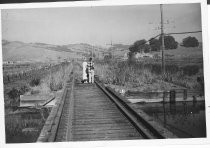 Northwestern Pacific Railroad Tracks, circa 1940s or 1950s