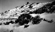 Snow scene at Summit Yard, 1922