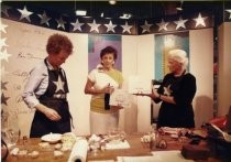 Anne Lamott in a cooking demonstration, circa 1984-85
