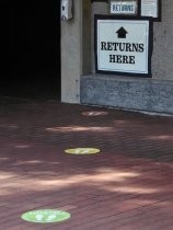 Library book return slot, 2020