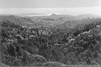 Aerial view looking toward Tiburon from Mt. Tamalpais, 1930