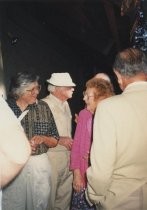 Residents and staff at Mill Valley Library 25th anniversary, 1991